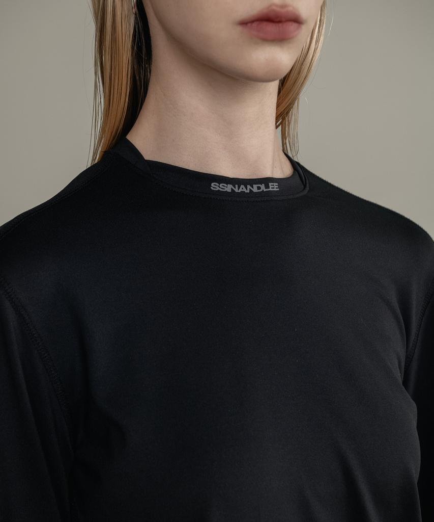 SSIN AND LEE (W) Active Long Sleeve Jersey Top Black