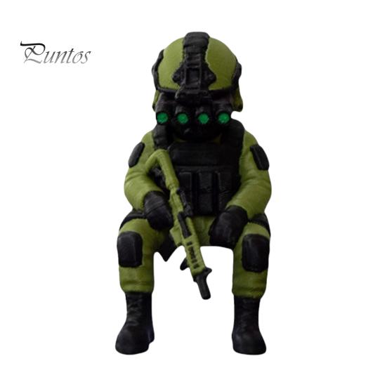 Military Soldier Figurine 3D Printed Desktop Figurine, Model, Miniature Hobbyist Gift Ornament for Home Office Car Decor And Lovers Collectible