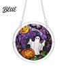Cute Spooky Puzzle Halloween Acrylic Suncatcher Window Hanging,7.87 Inch Sun Catcher Themed Gift Idea Decoration Ornament Ideal for Gifting and Home