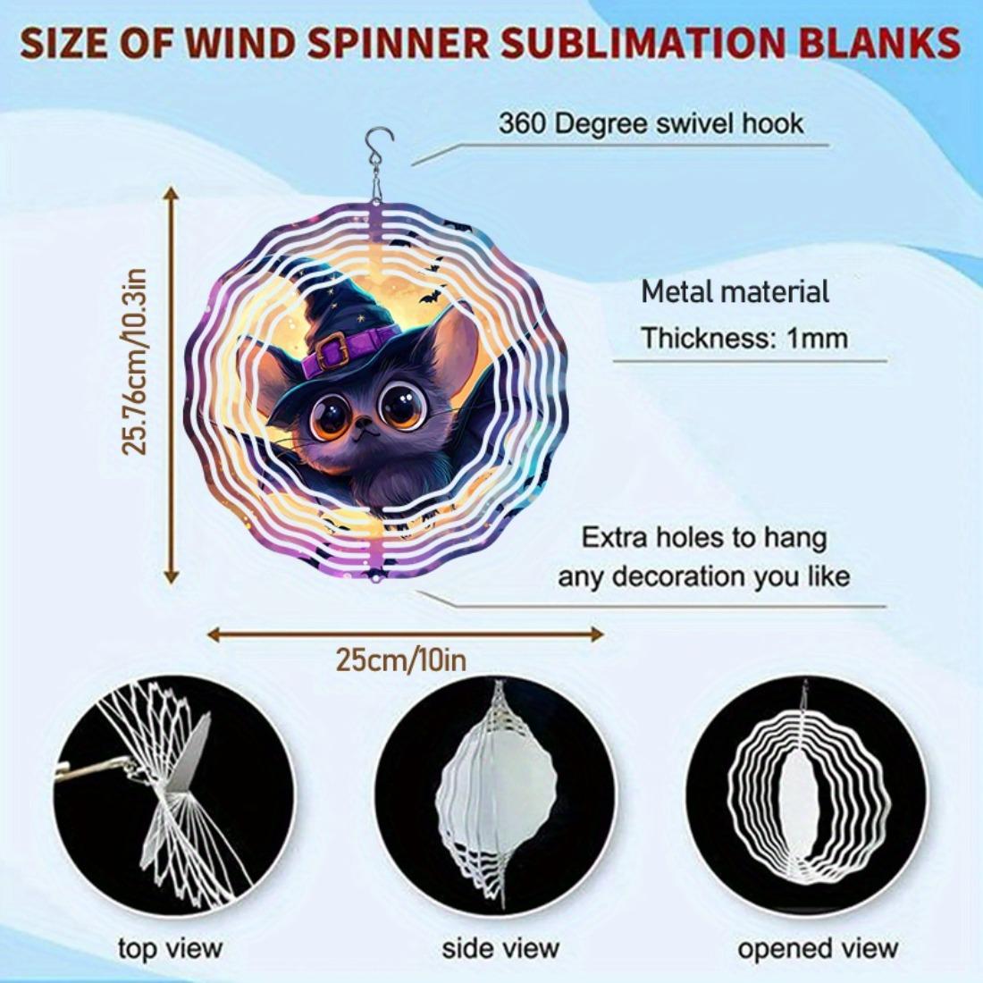 

3D Мандала Колокольчик Ветра с Дизайном Шляпы Волшебника и Летучей Мыши - Металлический Подвесной Декор для Сада, для Использования в Помещении и на Открытом Воздухе, Идеально подходит для Хэллоуина, Дня Благодарения