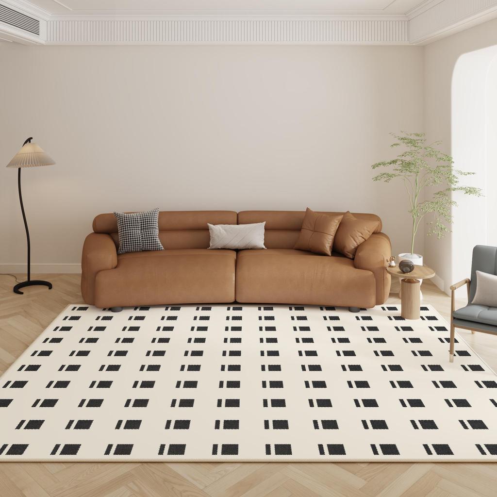 Modern Simple Waterproof Carpet and Coffee Table Set for Living Room and Bedroom