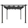 Pavilion with Extendable Roof 3x3 M Anthracite