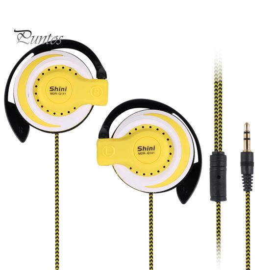 

Проводные наушники-вкладыши с высокой точностью шумоподавления, эргономичные стерео спортивные наушники-крючки 3,5 мм для бега жёлтый