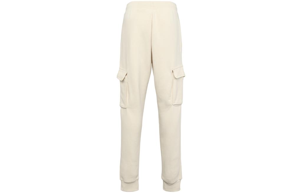 Adidas Originals Casual Pants Men's White Moderate Straight Fit Pants HE6991