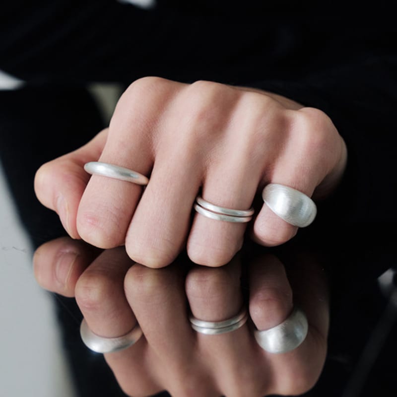 TOU NP008 Hidden Shine Matte Pinky Ring