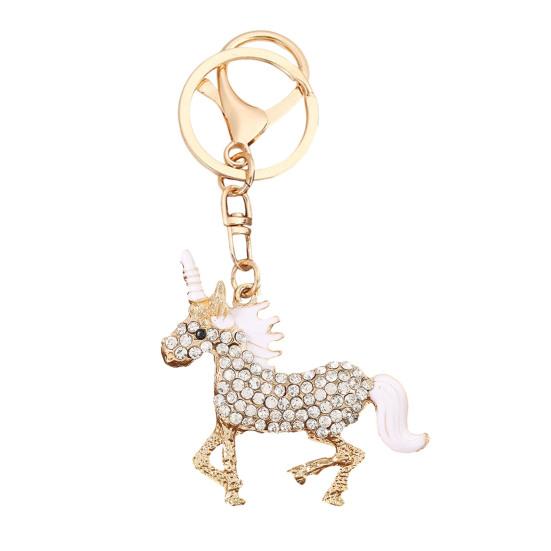 

Брелок-подвеска 2026 год Лошади Талисман Амулет на удачу Брелок Сумки Рюкзаки Украшение для автомобиля Подарок на китайский Новый год D золотистый