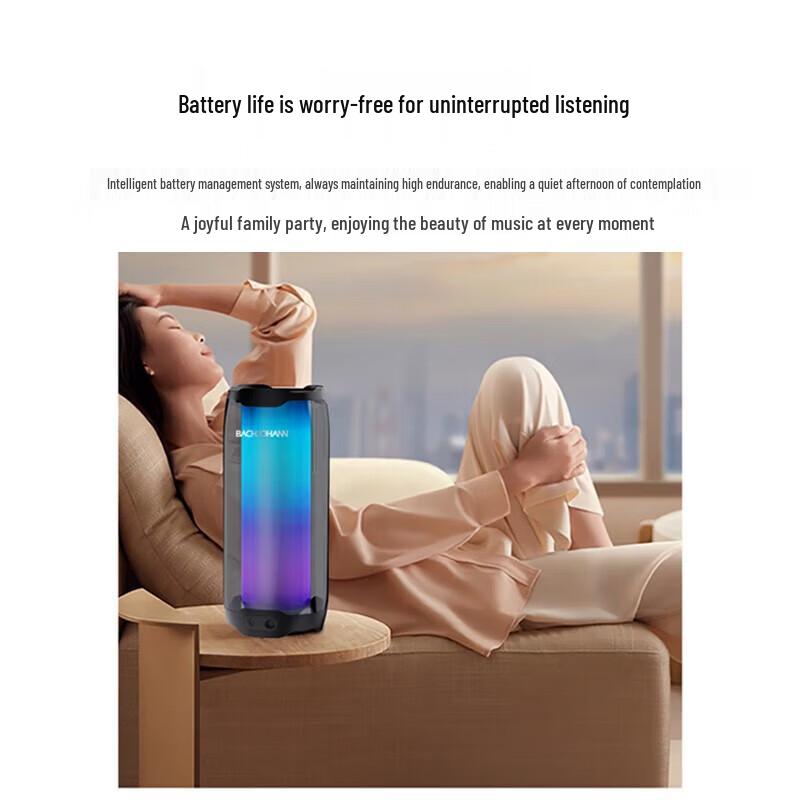 Bach Johann L4 Portable Wireless Bluetooth HIFI Speaker CN Plug (adapter Included)