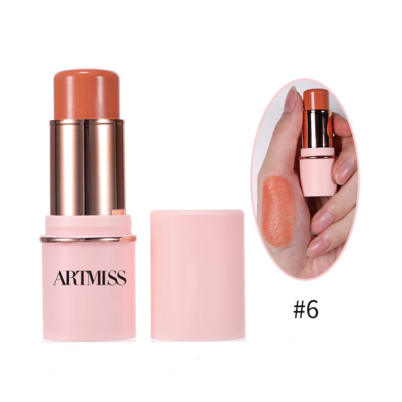 Многофункциональный матовый кремовый стик-румяна: Контур и румяна в стике