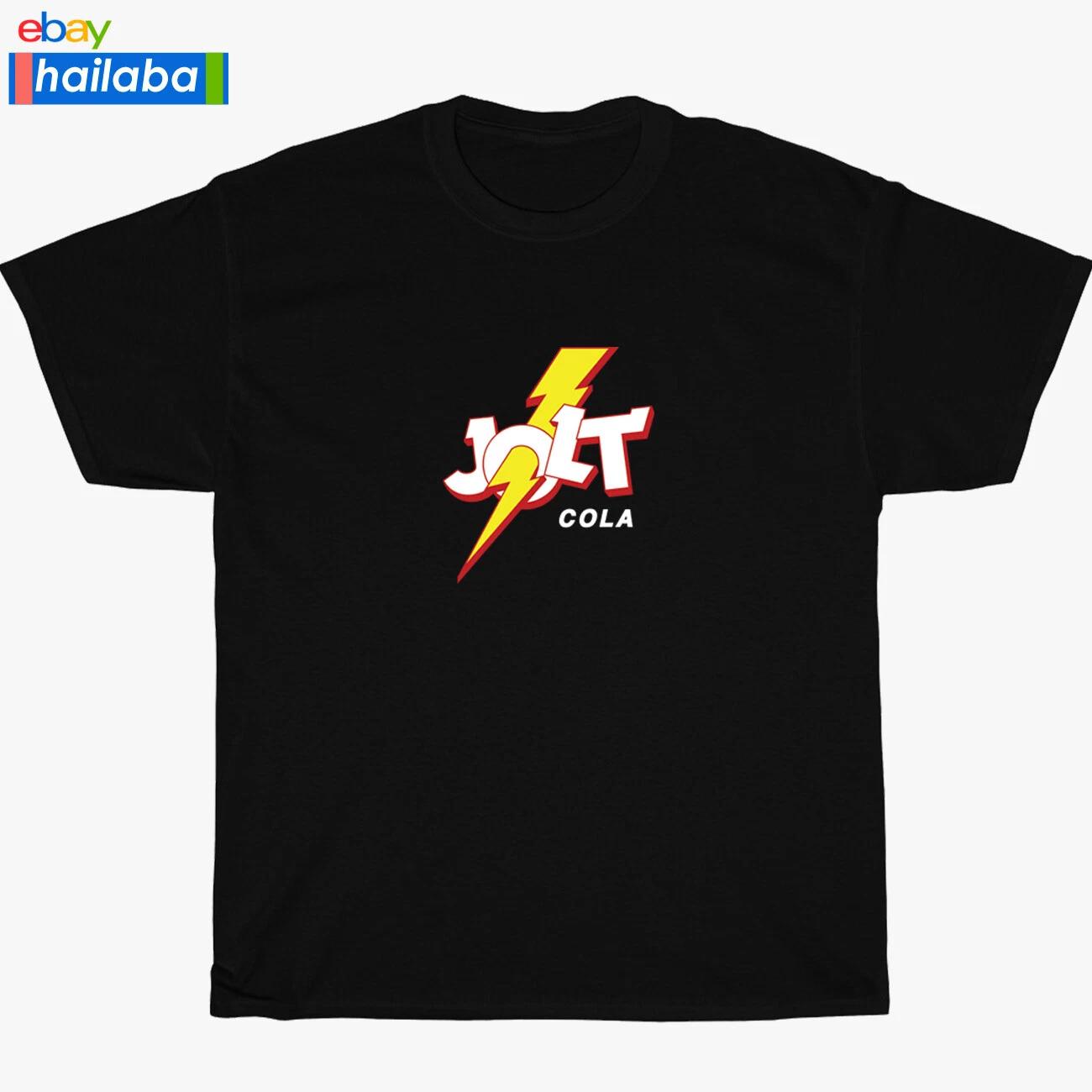 New Jolt Cola Thunder Logo Black/Navy/Sport Grey/White Men s T shirt S-5XL 3XL