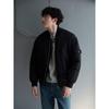 GXG Men's Classic Black Bomber Cotton Padded Jacket