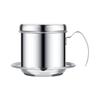 Vietnamese Coffee Drip Filter Stainless Steel Pour Over Coffee Dripper Portable Coffee Making Hand Pot Cup for Outdoor Camping