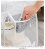 Foldable Household Laundry Basket Mesh Dirty Clothes Storage Basket Large Capacity Toy Storage Bag Bucket Bathroom Accessories