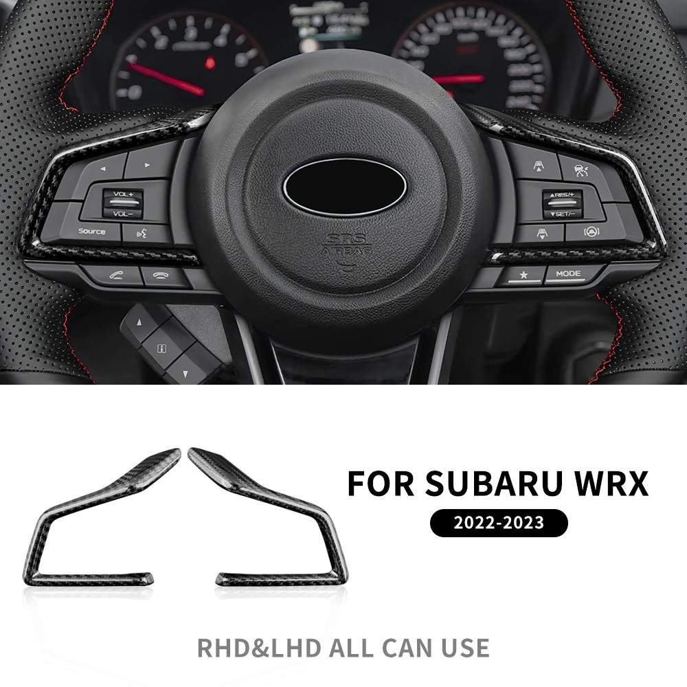Real Hard Carbon Fiber Sticker For Subaru WRX/ WRX STI 2025 2025 2025 Car Steering Wheel Button Interior Trim Cover Accessories