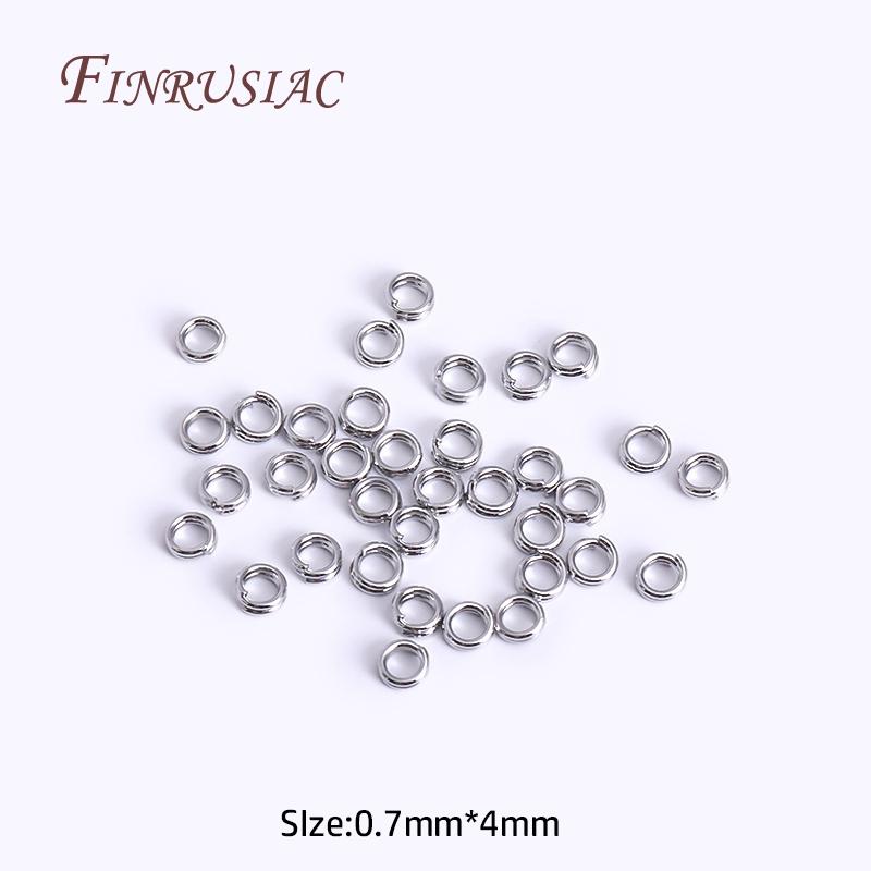 100Pcs/lot Wholesale 18K Gold Plated Open Jump Ring, Brass Double Loops Split Rings Connectors For DIY Key Chain Jewelry Making