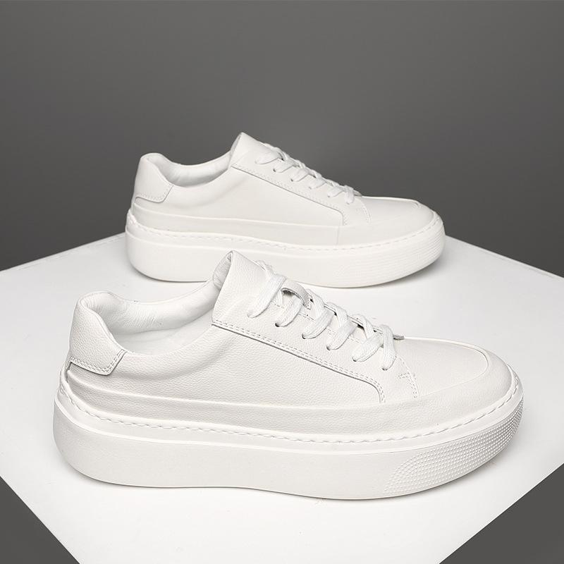 Trendy brand men's shoes 2025 spring new board shoes white shoes men's breathable and versatile one-pedal board shoes casual shoes