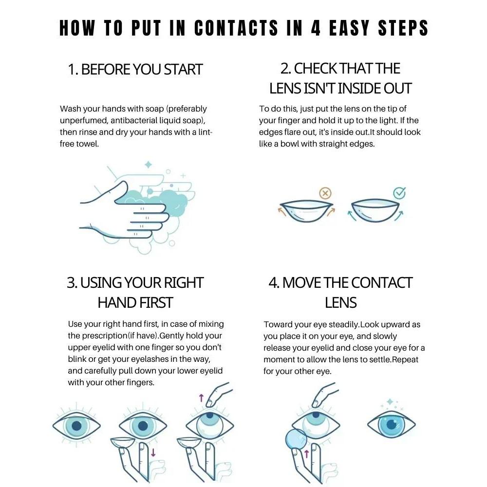 Funsachy 2Pcs Fashion Color Contact Lens For Pupils Blue Eyes 14.2mm Natural Brown Eye Lenses Beauty Green Lens Annual Cosmetics