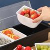 3/4/5/6 Grids Compartmental Seasoning Box Detachable with Lid Compartment Trays Dust-proof Plastic Seasoning Tank Bar