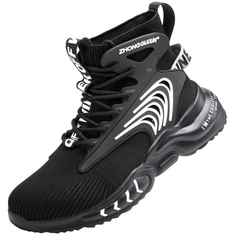 

Черные рабочие туфли с пластиковым носком, устойчивым к ударам, защитная обувь с защитой от проколов, легкая защитная обувь, защитные рабочие кроссовки 36