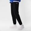 Li Ning Logo Embroidered Fleece Thick Warm Sweatshirt Set Unisex Sweatshirt Black YWDT333-2+AKLT809-1