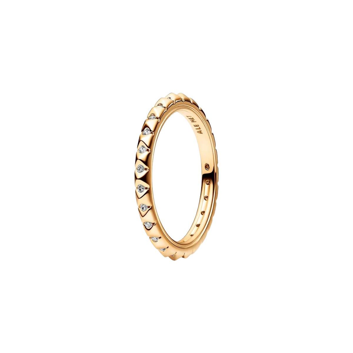 Pandora Cone Stud Ring Women rings Gold 162800C01 52