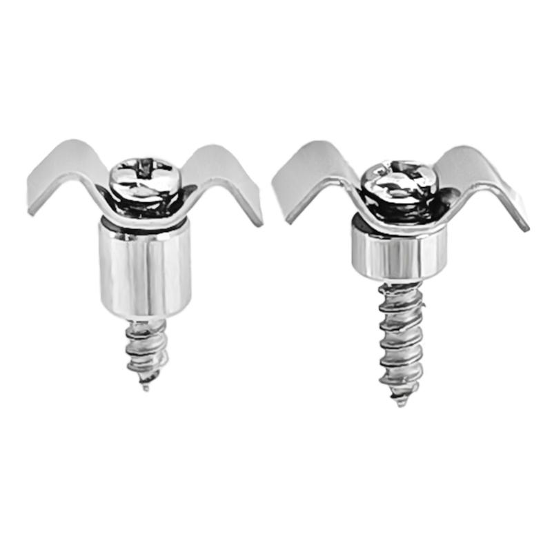 10pcs Musiclily Metal Vintage String Guides Guitar String Trees Retainers Improving Tuning Accuracy