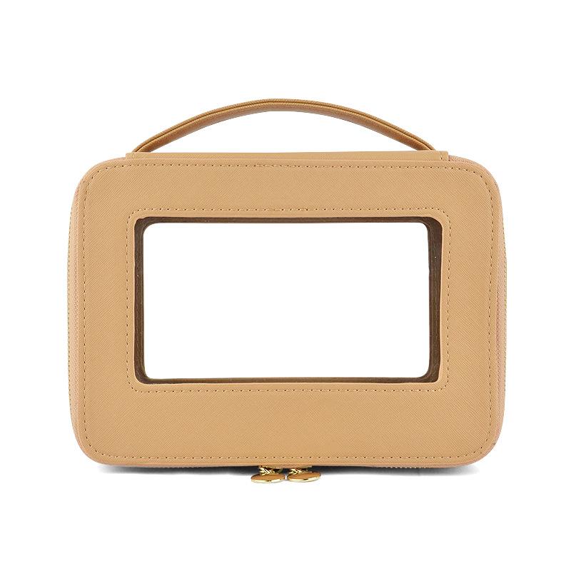 Lüks Şeffaf Seyahat Kozmetik Çantası - Üst Düzey PVC Makyaj Düzenleyici