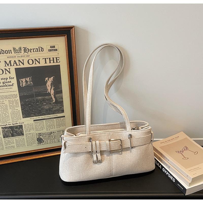 Fashionable Casual Commuting Shoulder Bag for Women, High-end and Niche Handbag, Underarm Single Shoulder Bag