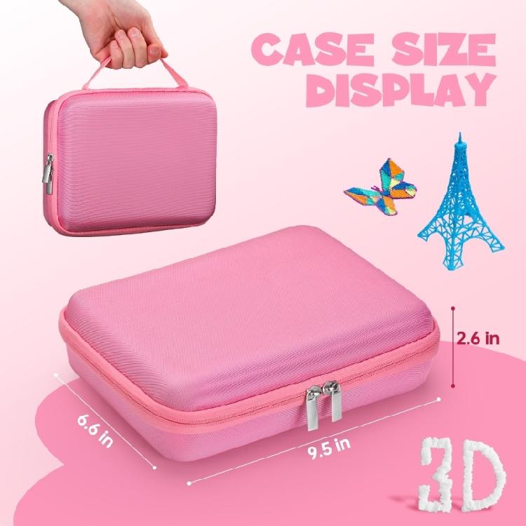 Multifunctional 3D Pen Accessories Case With Impact Resistant Shell And Quick Clean Surfaces For Home Classroom Use