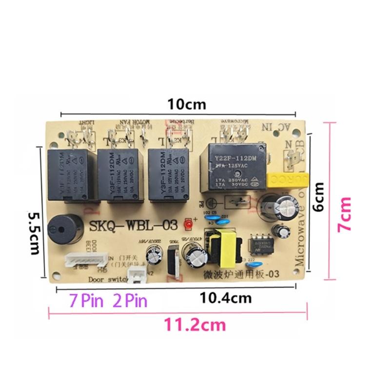 Microwave Universal Computer Control Board Thin Button Replacement Circuit Board With Enhanced Stability Enduring