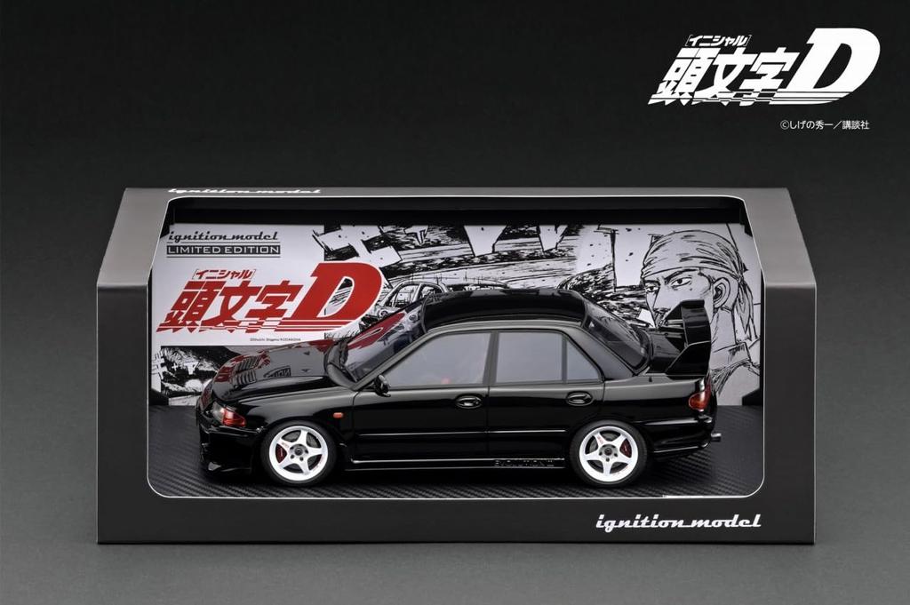 Ignition Model INITIAL D Mitsubishi Lancer Evolution III GSR Black Finished Product 1/18 (CE9A)