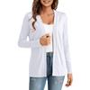 Women's Fashionable Solid Color Long Sleeved  Versatile Cardigan Jacket