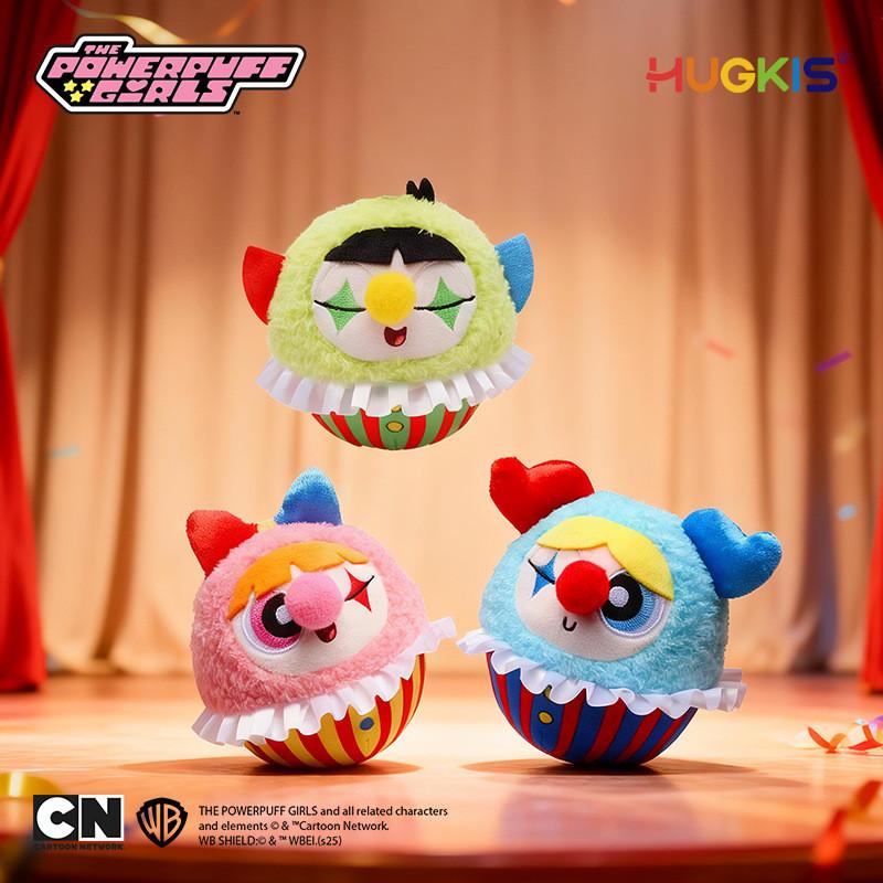 The Powerpuff Girls Polyester Plush Keychain With Cartoon Clown Design For Kids And Collectors