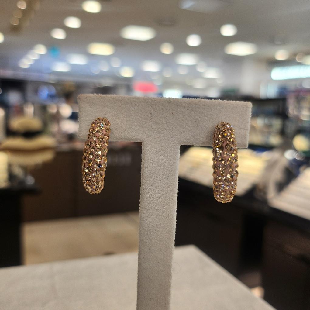 ARTRIA Chaîne en Cuir Bague Cubique E Boucles d'Oreilles Cristal OGGERFR0003PCF