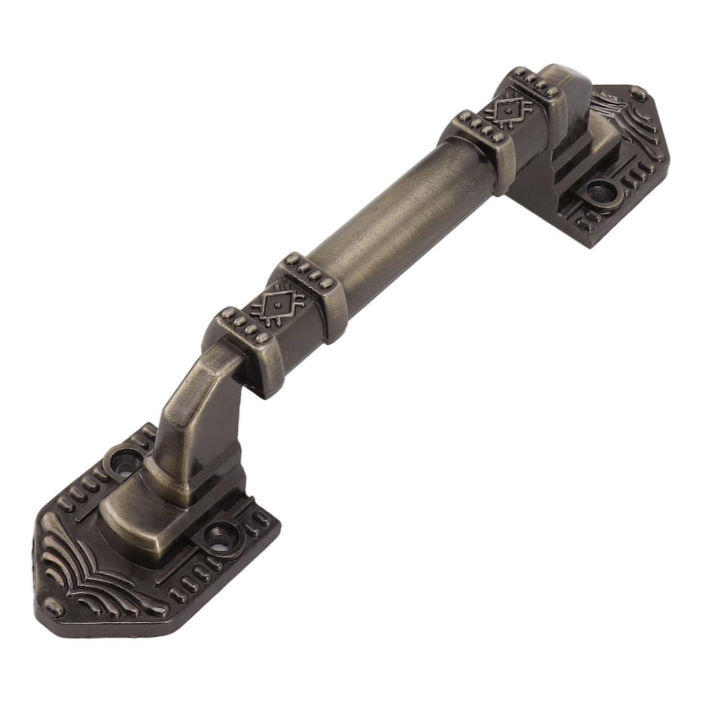 2Pcs Antique Barn Door Handles Bronze Color Easy Mounting Vintage Drawer Handle with Screws for