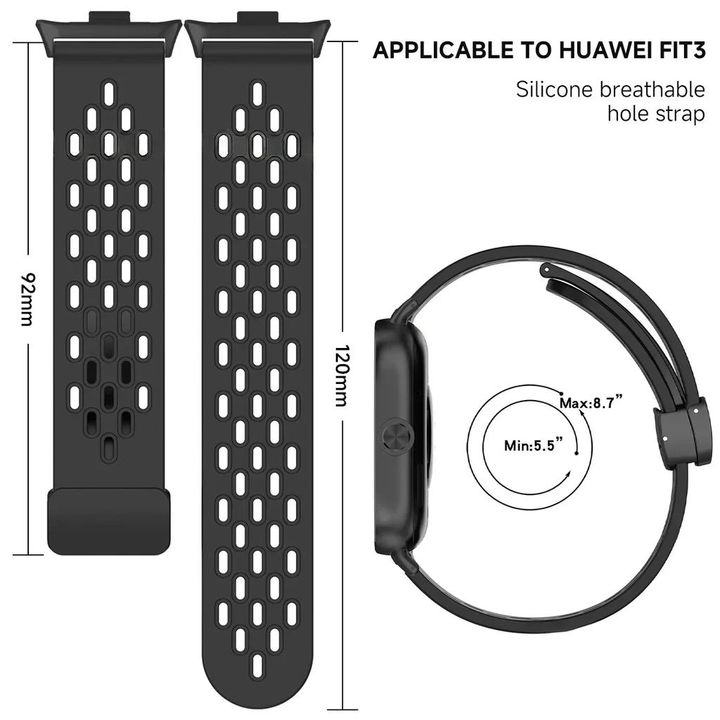 Magnetic Silicone Strap for Huawei Watch Fit 4 Fit 3 Sport Bracelet Wristband for Huawei Watch Fit 4 Pro Correa Belt Accessories