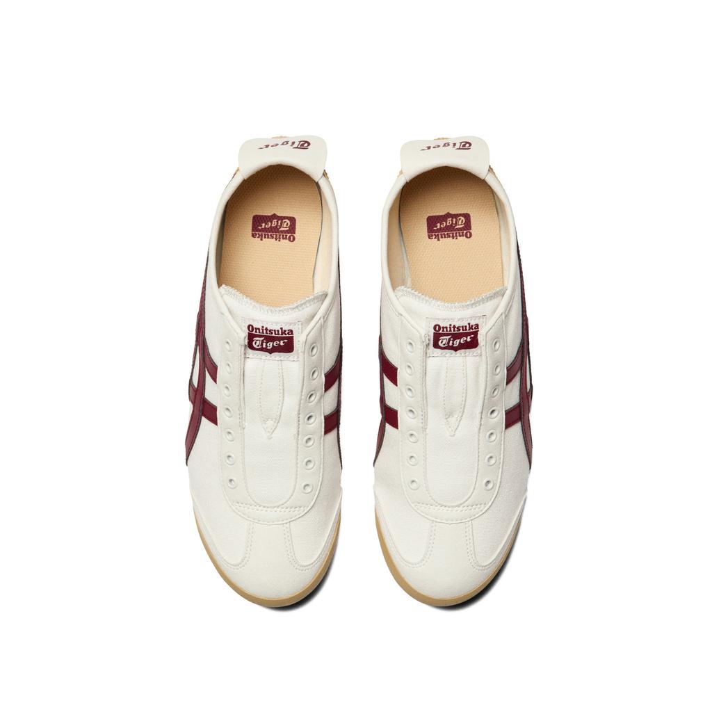 Onitsuka Tiger Mexico 66 Slip-On Fashion Comfortable Classic Versatile Lifestyle Casual Shoes Unisex sneaker Off-White Deep-Red 1183A360-131