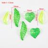 50pcs Acrylic Tree Leaf Hand Beaded DIY Handmade Necklace Bracelet Earrings Loose Bead Separated Bead Jewelry Accessory