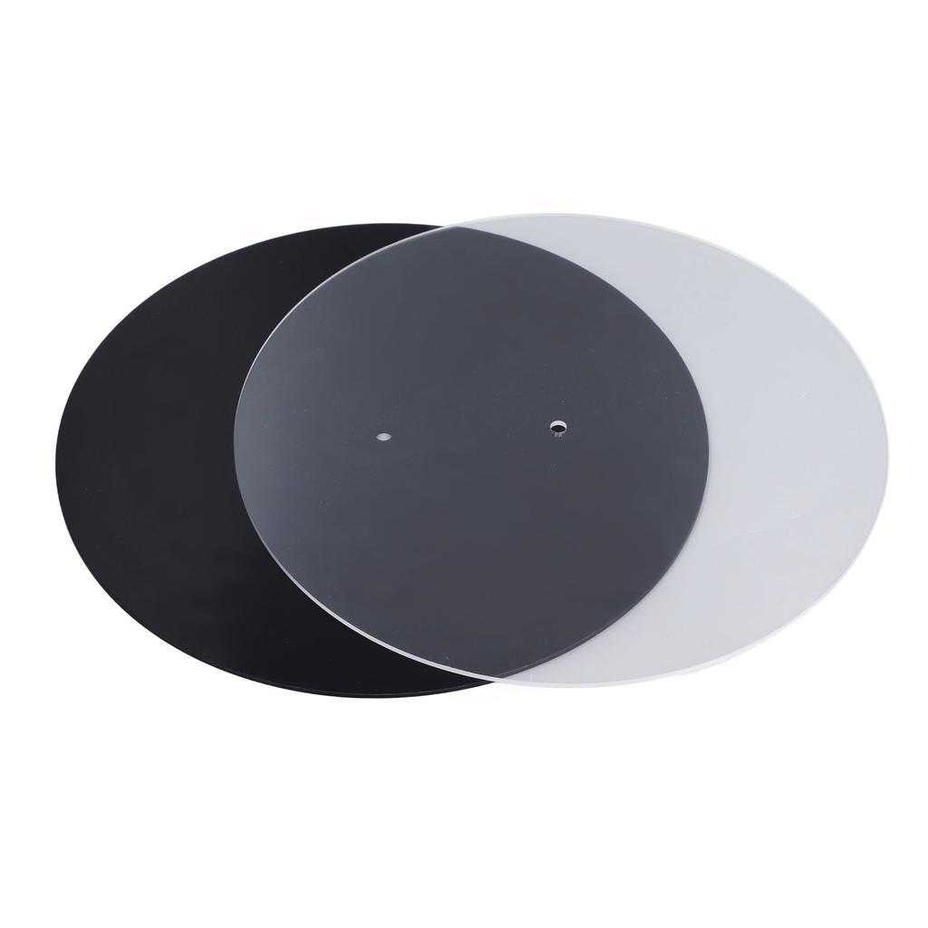 2Pcs Acrylic Turntable Slipmat Record Platter Player 12in Vinyl Slip Mat Non Static Dustproof DJ Equipment Accessories