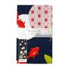 Hamamonyo Tenugui Towel: Asanoha Goldfish