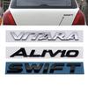 1PC 3D ABS SWIFT VITARA  ALIVIO Letters Logo Badge Sticker Car Rear Trunk Steering Wheel Emblem Decal