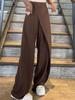 Drapey Women's Irregular Straight-Leg Suit Trousers - 2024 Fashion
