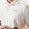 Li-Ning Comfortable Moisture-Wicking Short Sleeve Polo Shirt Men tops Off-White APLU125-6