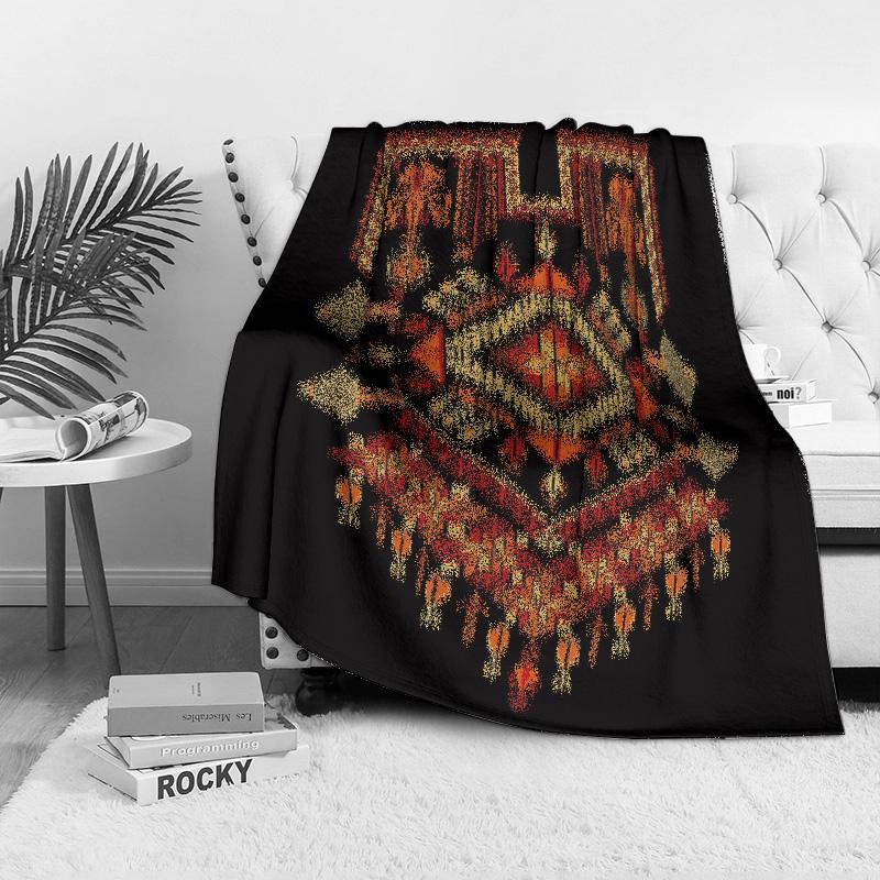 Ethnic Vintage Kilim Rug Boho Floor Blanket Decorative Throw Cushion Cover Bedspread 130x180cm