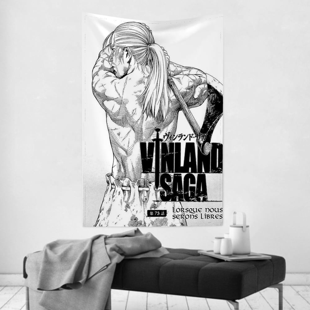 Anime Comics Tapestry Room Decor VVinland Sagas Wall Cloth Party Hanging Background Room Decor Baby Room