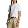 Polo Logo Embroidered Crew Neck Short Sleeve T-Shirt Men Tops White 710740727-002
