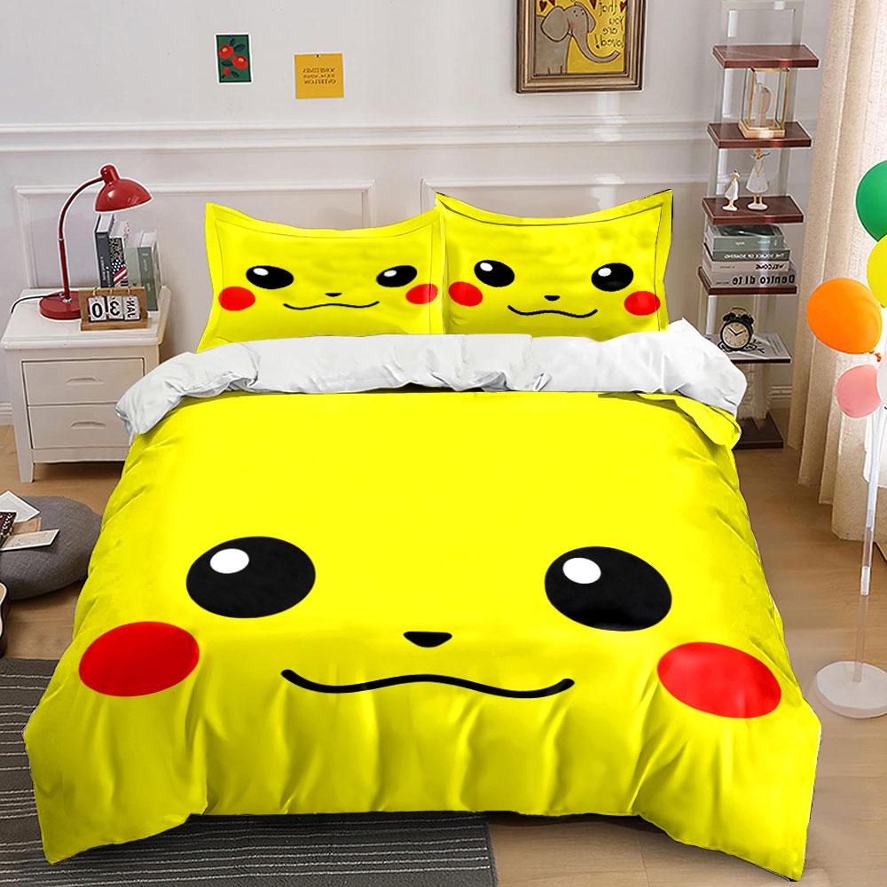 

Yellow background, cartoon face. Bedding sets Duvet cover sets Duvet covers Pillowcases(1 * Duvet Cover 2 * Pillowcases, without duvet insert) 135x200cm