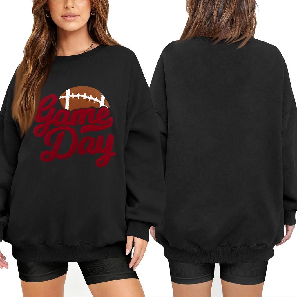 Unisex Lightweight Long Sleeve Neck Pullover Printed Sweatshirt