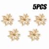 20PCS Four Color Flowers Christmas Flower Christmas Tree Decorations  Christmas Wreath Decoration Christmas Decorations