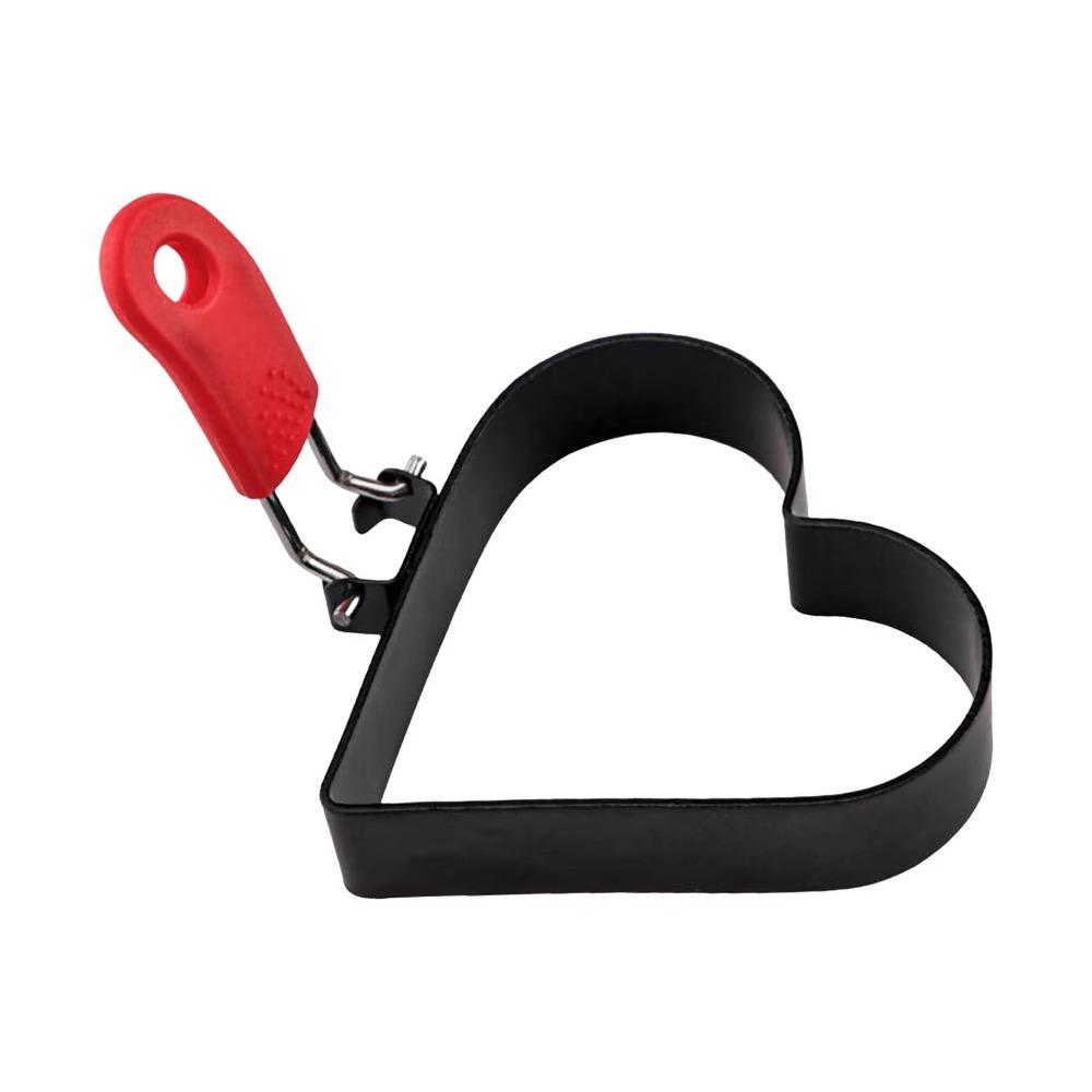 

Форма для приготовления омлета в форме сердца, складная ручка, форма для жарки яиц, новая сковорода для омлета, приготовление завтрака красный