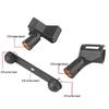 Adjustable Dual Boom Arm Microphone Stand for Desktop with Telescopic Base and Tablet Clamp, Perfect for Live Streaming and Singing.
